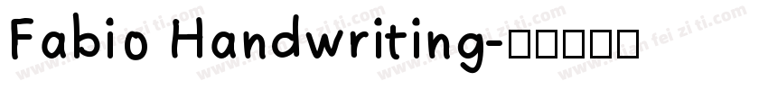 Fabio Handwriting字体转换